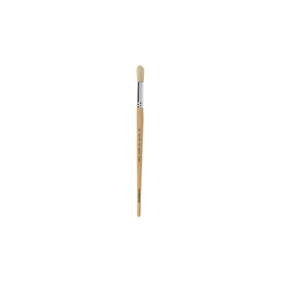 Pro Art Brush White Bristle Round #12