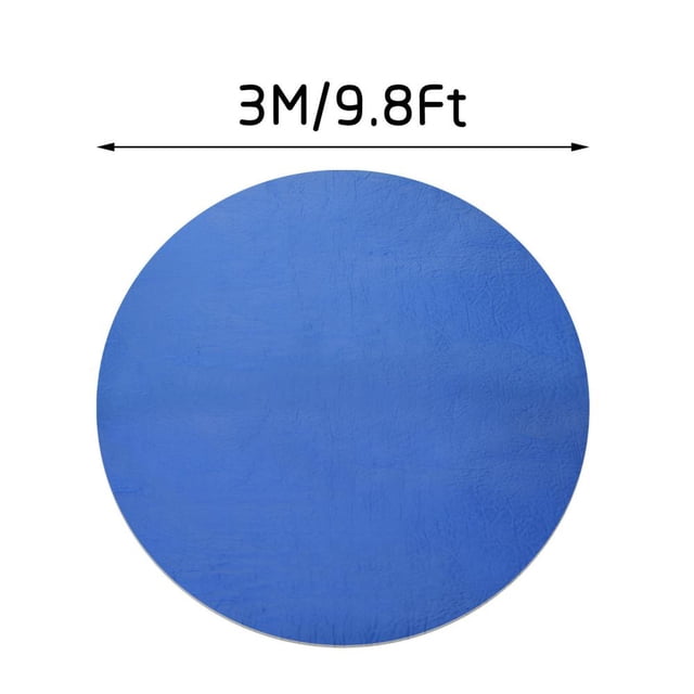 Feltree Couverture Ronde pour Piscine hors Sol Bleue Protection Piscine