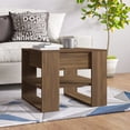 thumbnail image 1 of vidaXL Coffee Table Brown Oak 55.5x55x45 cm Engineered Wood, 1 of 4