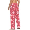 thumbnail image 6 of Candy Snowflake Christmas Men's Pajama Pants Cotton Long Sleepwear Lounge Pants L, 6 of 7