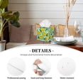 thumbnail image 3 of Lsque Lemon1 Printed Tissue Box Cover Holder, Facial Paper Organizer Dispenser,Square with Bottom Belt, PVC Leather Decorative Organizer, 3 of 8