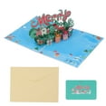 thumbnail image 3 of Christmas Popup Cards, 3D Christmas Cards Environmentally Friendly Colorful Paper Materials  For Gifts, 3 of 8