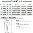 thumbnail image 3 of ATOYSOY Women's Trousers Color Block Bandage Sweatpants Regular Comfy High Waist Trendy Pants Activewear Wide Leg Pants Casual Workout Palazzo Pants Retro Black S, 3 of 5