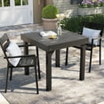 thumbnail image 5 of Pellebant 2 Pack Outdoor Aluminum Armchair Dining Set Gray, 5 of 8