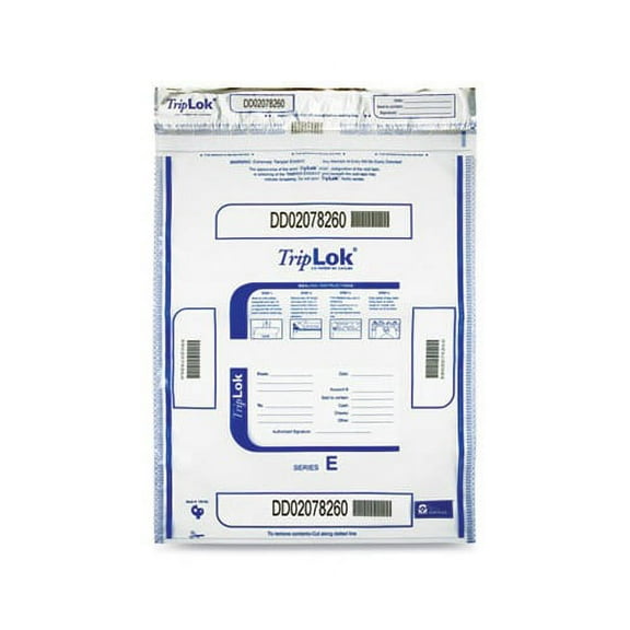 Deposit Bag 15 x 20, 2.5 mil Thick, Plastic, Clear, 250/Carton