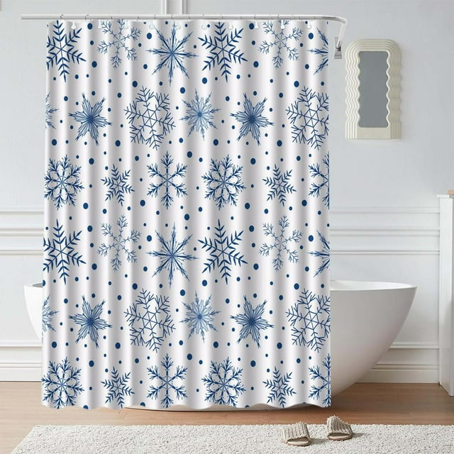 Feltree Christmas Shower Curtain Water Proof 35.4x70.8in