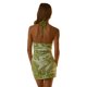 thumbnail image 5 of VISgogo Mini vestido ajustado con cuello halter para mujer, sin mangas, sin espalda, con estampado floral, vestido corto de punto VISgogo  moda, 5 of 7