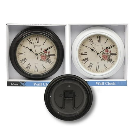 Ddi 2333212 12 In Fl Wall Clock Brown White 44 Case Of Ddi 2333212 12 In Fl Wall Clock