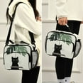 thumbnail image 5 of FORMRS Student Insulated Lunch Bag with Shoulder Strap Reusable Cooler Box for School, Black Cat Umbrella, 5 of 9