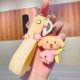 thumbnail image 1 of Kawaii Sanrio llavero lindo dibujos animados Hello Kitty Cinnamoroll Kuromi muñeca colgante mochila decoración coche llavero joyería regalos xuanjing  unisex, 1 of 2
