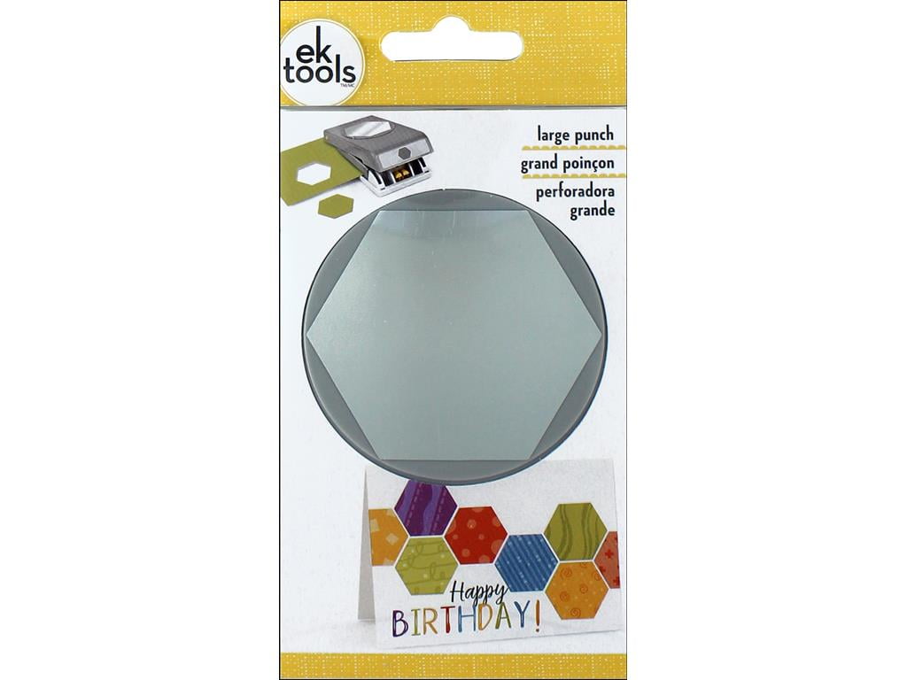 EK Punch Lg Round Hexagon
