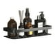 thumbnail image 2 of Organizador de estanterías para duchas montado en la pared - Estante de baño de aluminio antióxido con ganchos, sin adhesivo para taladrar, 12x5,11 pulgadas, negro, 2 of 9