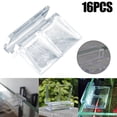 thumbnail image 2 of 16 Pcs Support de Couvercle d'Aquarium Support de Pince 6/8/10mm Aquarium Réservoir de Poissons Clip en Acrylique, 2 of 8