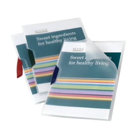 UPC: 0735854063061 | Office Depot® Brand Translucent Front Report Covers With Swing Clip  Letter Size  Clear  Pack Of 5 Covers