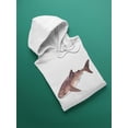 thumbnail image 3 of Watercolor Whale Shark Hoodie Men -Image by Shutterstock, Male Medium, 3 of 4