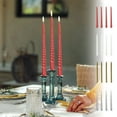 thumbnail image 7 of Restaurant Birthday Candles, Christmas Candles, Colorful Thread Candles for Romantic Wedding Decor, 4-Pack 9.84 Inch Wax Taper Candles In Red White Silver for Candlelight Dinner and Home Ceremony, 7 of 7