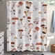 thumbnail image 1 of Ganfancp Cortina de Ducha Impresa Poliéster y a Prueba de Moho Cuarto de Baño y a Prueba de Moho Cortina de Partición 150X180Cm Ofertas Flash Liquidación 1X Cortina de Ducha Impermeable con Estampado, 1 of 2