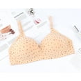 thumbnail image 2 of MRULIC bras for women Women Lady Plus Size Gathered Bra Adjustable Pair Of Thin Cup Underwear Beige + 46, 2 of 2