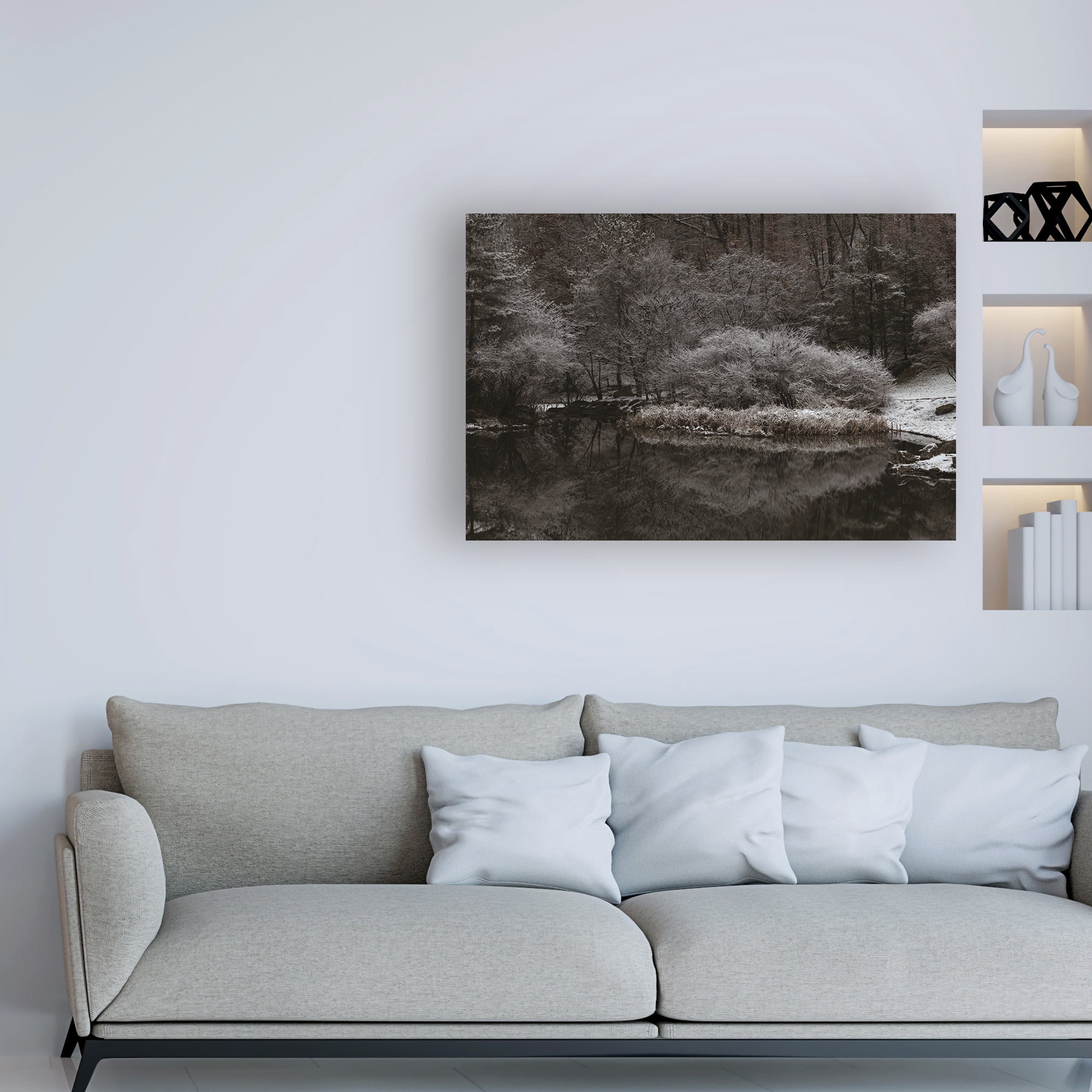 Trademark Fine Art 'Serene Winter Scene' Canvas Art by Kurt Shaffer Photographs