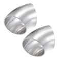 thumbnail image 1 of 2uds OD 1.5" 45 Grados Inoxidable Acero Curva Tubo Escape Codo Tubo, 1 of 1