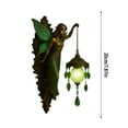 thumbnail image 3 of Leatfisat Fairy Wall Sconce With Green Crystal, Fantasy Decor, Enchanting Fairy-Shaped Wall Light For Whimsical & Nature Rooms,Magical Wall Lighting, 3 of 5