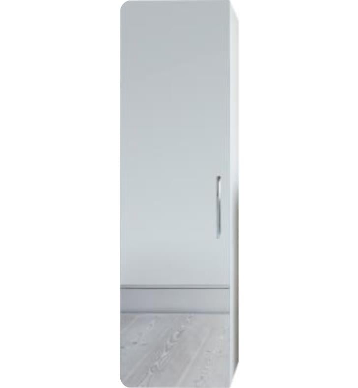 Duravit Ve1175r7979 Vero 9 Wall Mount Tall Linen Cabinet With One Double Sided Mirror Door In Natural Walnut Decor Right Sensor Switch