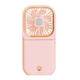 thumbnail image 2 of GUOOL Small Portable Fan Adjustable Battery Operated Rechargeable Charging Treasure Mini Personal Handheld USB Fan for Outdoor, Room, Camping, Office, - Pink, 6.3 x x 0., 2 of 9
