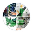 thumbnail image 2 of 3 Piezas Pequeñas D Tipo FC-FC Fibra Acoplador Brida Óptica Fibra Adaptador para Servidor Estante, Parche Panel, 2 of 2