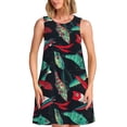 thumbnail image 1 of Fotbe Fishing Lure Vestido de Verano sin Mangas para Mujer – Vestido Midi Línea A, Estilo Camiseta Floral, Vestido Playero Casual y Fluido, 1 of 7