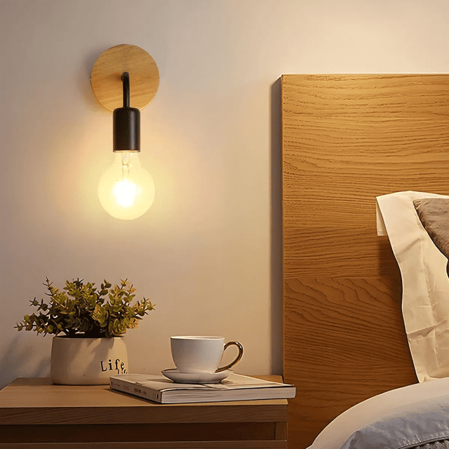 Led Lámpara De Pared Vintage Interior Decorativa E27/e26 Xtellar negro