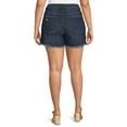 thumbnail image 3 of Terra & Sky Women's Plus Size High Rise Vintage Boyfriend Shorts, 3 of 5