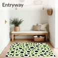 thumbnail image 3 of ODIKA 3'x5' Machine Washable Non-Slip Area Rug, Exotic Animal Spotted Design Accent High Traffic Rug with Pad, Green, 592637, 3 of 8