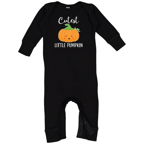 Inktastic Halloween Cutest Little Pumpkin Baby Romper Coveralls