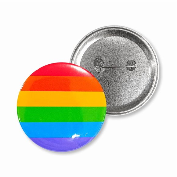 CIMAXIC Party 10pcs Pride Month Button Pins Rainbow Flag Theme Party Decorations Colorful National Flag Brooches for LGBTQ Support Gay Pride Day Celebration,2.36"X2.36"X0.2"