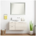 thumbnail image 2 of Amanti Art Custom Framed Wall and Bathroom Mirror (30 x 36 in.), Brushed Sterling Silver Frame, 2 of 7