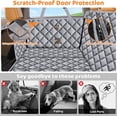 thumbnail image 4 of XL Dog Backseat Extender for Full-Size Crew Cab Truck, Hard Bottom Dog Car Seat Cover for Back Seat Holds 400lbs, Waterproof Dog Hammock Pet Rear Seat Protector Travel Bed for F150 / Silverado, 4 of 13
