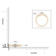 thumbnail image 4 of ANGARA Natural Infinity Twist Diamond Promise Ring in 14K Rose Gold for Women (Size-5.2mm| Color-K| Clarity-I3) | April Birthstone, Anniversary, Jewelry Gift for Women | Natural Diamond Ring, 4 of 9