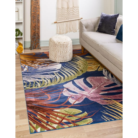 Rugs.com Blossom Collection Rug – 9' x 12' Multi Medium Rug Perfect For Living Rooms, Large Dining Rooms, Open Floorplans