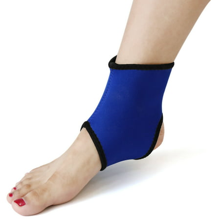 Black M Size Neoprene Elastic Sports Ankle Foot Brace Support Wrap Protect