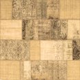 thumbnail image 1 of Ahgly Company Indoor Square Patchwork Brown Transitional Area Rugs, 7' Square, 1 of 4