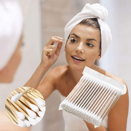 Swabs Cleaning Swabs Ear 100pcs Cotton Cotton Ball-tipped Swabs Double Absorbent Swabs Other Cleaning Supplies Yutnsbel