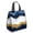 Blue and Gold-1, variant on White and Gold Marble Pattern Insulated Lunch Bag for Women Men, Large Portable Soft Cooler Tote, Thermal Food Storage Bag with Pearl Cotton, 8.66L, 8.75"x5.75"x9.5"