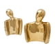 thumbnail image 1 of Adorno de personaje abstracto Soledad Oro Escultura Abrazo, 1 of 9