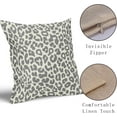 thumbnail image 4 of Navy Blue Leopard Print Pillow Covers 18x18 Set of 2 Cheetah Animal Pattern Chinoiserie Decorative Throw Pillows Outdoor Pillowcase Farmhouse Linen Cushion Case Decor for Sofa Couch Bed, 4 of 6
