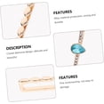 thumbnail image 3 of HUGFEGWE 2pcs Strap Decorative Ring Delicate Watch Decor Wear-resistant Watchstrap Charm Watch Charm Watch Supply Exquisite Watchstrap Decor Compatible Watches Screen Rose Gold Watch U2537-20765, 3 of 9