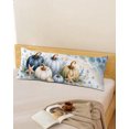 thumbnail image 2 of Coastal Thanksgiving Body Pillow Cover 20x54, Fall Blue Green Pumpks Beach Starfish Decorative Pillowcase with Zipper, Microfiber Pillow Protector, Soft Breathable Long Lumbar Pillowcases for Women, 2 of 9