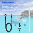 thumbnail image 4 of Antenas de barco iermeabl para radio marina para coche, mástil de goma ible FM AM Antena para ATV UTV RZR SPA Yacht Caer GA057W (blao), 4 of 5