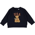 thumbnail image 2 of Inktastic USA Teddy Bear Baby Sweatshirt, 2 of 4