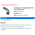 thumbnail image 2 of Pre Heat Hose - Compatible with 1976 - 2001 Honda Accord - AC Delco, 2 of 2