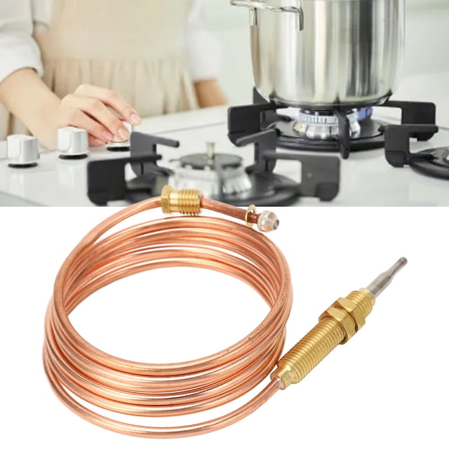 Termopar de Estufa, Termopar de Gas de Gas de 120 cm, Resistencia a la Temperatura, Medición de Temperatura precisa para la reparación